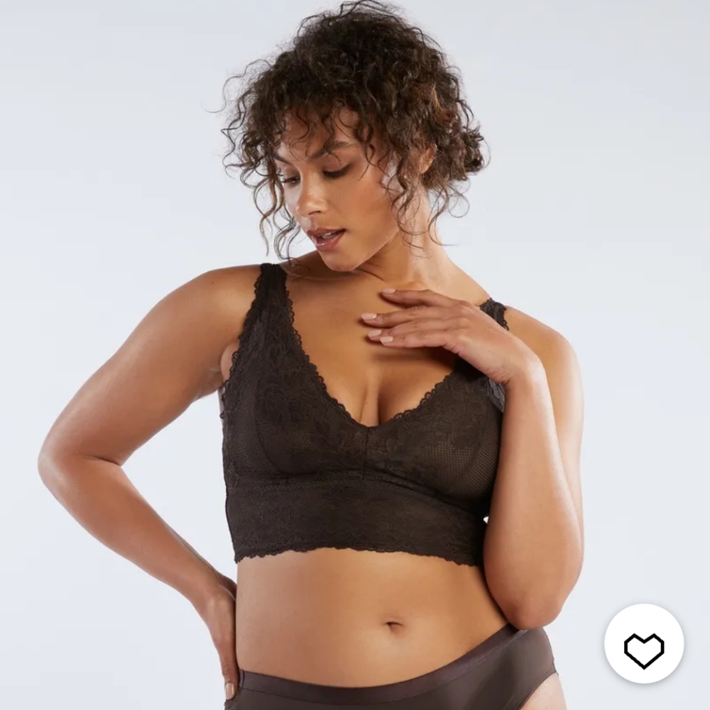 SAVAGE X FENTY Lace Wireless Bralette Nude Cocoa